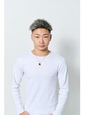 ホワイトハイライト×スウィングアップバング