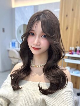 アマトウキョウ アユンチェ(AMA TOKYO×AYUNCHE) 韓国ヘア 2wayバング レイヤーカット くびれヘア 顔周り