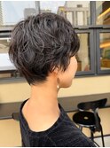 大人ショートパーマ