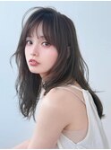 《Agu hair》くびれ無造作ミディ×numberA.トリートメントオイル