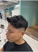 藤井指名！　メンズショートヘアに無造作パーマ