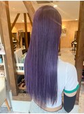 ラベンダーパープル×ロングヘアー★大阪京橋