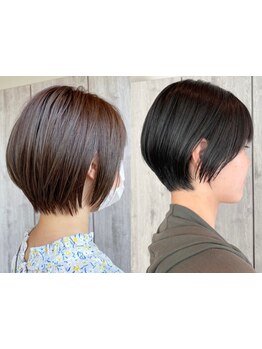ショート・ボブの似合わせが得意！どこから見ても360°美しい再現性の高いカットで垢抜けスタイルに。