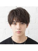 MEN’S HAIR/ブルーブラック/フェザーパーマ