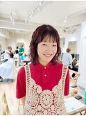 くしゅくしゅボブパーマくびれヘア