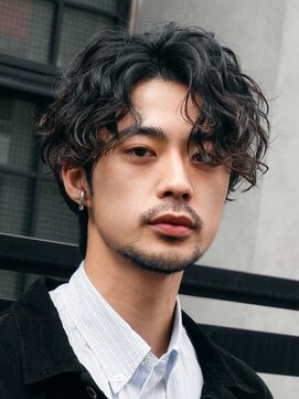 テン 心斎橋(tenn.) フェザーショートフェザーパーマニュアンスパーマショートヘア