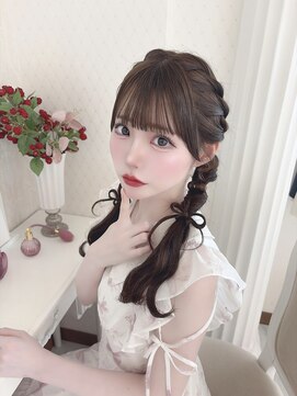 リルミー ミュエナ 大須 矢場町(Lilme myuena) ダークパープル/ナチュラルショート/ミルクブラウン/夏/名古屋
