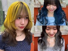 モモ(momo)の雰囲気（大流行のインナーカラーを使った顔周りデザインカラーが得意です）