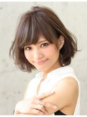 ミセス大人のボブパーマヘアスタイル