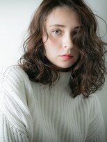 カバーヘア ブリス 上尾西口店(COVER HAIR bliss)&nbsp;濡れ髪セミウェットウェーブ小顔ワンレンボブw上尾20代30代40代