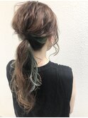 《Blue阿部★》#カジュアルアレンジ#ローポニー