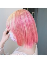 エイト ヘアサロン 渋谷本店(EIGHT)&nbsp;ベビーピンク×ブロンドカラー