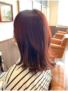ヘアーデザインシンプル(Hair design Simple) ピンク×ブラウン