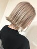 カット＋ケアブリーチ(根本のみ)＋カラー(色持ちUPトリートメント付き)