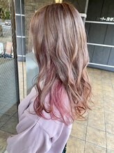 ヘアーデザイン アズール(Hair Design Azur) 【Azur】 インナー×ラズベリー×ラテカラー