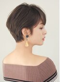 くびれショート 耳かけ ショートカット ruen 熊本 小顔 前髪あり