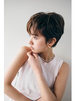 ピズムハク(PISM hak)&nbsp;マニッシュショート/ショコラベージュ/ルーズヘア/シルキー