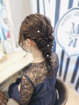 ヘアセットサロン ミント(Hair set salon MINT) 編みおろしアレンジ