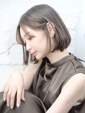 プログレスプラス 乾かしただけでまとまる ワンレンボブ 大人ナチュラルグレージュ