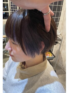 サボ(SABO) 顔周りインナーカラー(アッシュパープル)