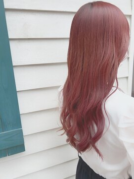 ルッソリベラ 池袋(Lusso libera) ピンク　ブリーチ　チェリーピンク　池袋◎30代40代50代