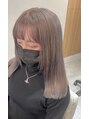 パラゴ(PARAGO.) ピンクグレージュ×切りっぱなしstyle