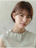 大人かわいいレイヤーボブ似合わせカットイメチェンフルバンク