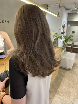 ローレン(LOREN) 透明感髪質改善ベージュダブルカラーミルクティーグレージュ