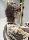 【海浜幕張 Ripple】外はねミディ×耳掛けパーマ