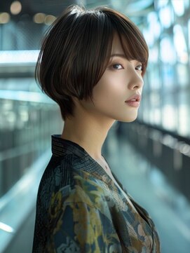 アルトリスト(Altruist Aging×HAIR&SPA) ☆イメチェンピンクベージュアンブレラカラー前髪クールショート