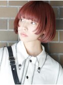 【arte HAIR】ボブ/姫カット/コーラルピンク/ブリーチなし