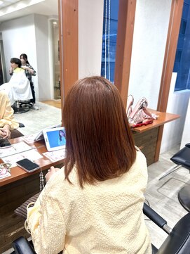 シエル 難波店(CIEL) 【オレンジカラー】#ブリーチなしダブルカラー#Kotona
