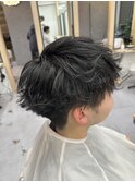 アイロンで作るシャドウパーマ