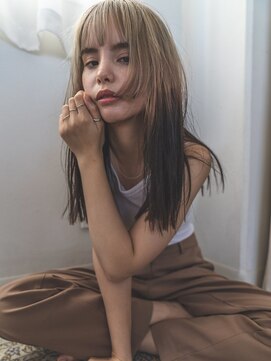 グリーン 渋谷(green) インナーカラー/ベージュカラー/前髪カット/学割/ケアブリーチ