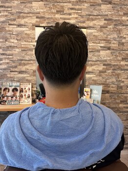 あずママの床屋さん 朝茶の写真/毎日のセットが楽になる！1人1人に合わせて再現性高く仕上げるので、セットが苦手な方もお任せください♪