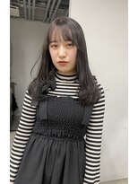 ヘアー アイス 御器所本店(HAIR ICI)&nbsp;大人可愛いレイヤーカットブリーチなしアッシュ透明感カラー