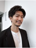 men's/メンズ/ブルーブラック/フェザーパーマ/サーフカール/