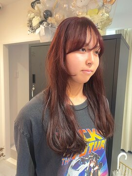 ホーミーキョウト(Homey Kyoto) ブリーチ無しダブルカラー/暖色カラー/ロングレイヤー