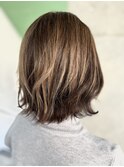くびれボブ♪コントラストカラー