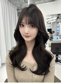 韓国ヘア/レイヤー/髪質改善/顔周り/ブリーチなしマロンブラウン
