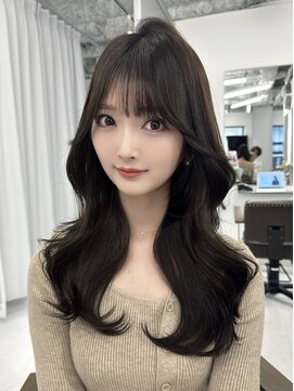 ハピネス 梅田茶屋町店(HAPPINESS) 韓国ヘア/レイヤー/髪質改善/顔周り/ブリーチなしマロンブラウン