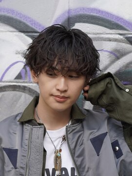 ビカムメンズヘアー 栄店(become men's hair) シャドウパーマ韓国メンズスパイラルツイストスパイラル波巻き