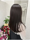 ダークブラウン　暗髪カラー