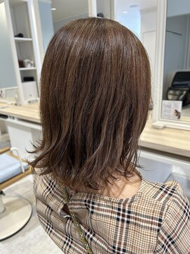 ミディアム×アッシュブラウン