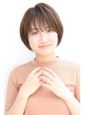 丸みのあるふんわりショート