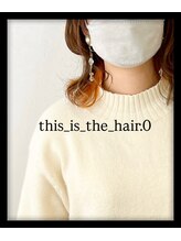 ディスイズザヘアドットオー 仙台一番町(This_is_the_hair.0)&nbsp;アクセサリーカラー×オレンジ