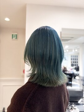 ガリカ シーム(Gallica/SEAM) 色落ちも楽しめるハイトーンのミントグリーン/寒色系カラー