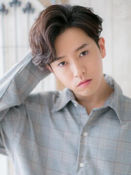 グルーミングサロン バーバー キャッスル 北浦和西口(Grooming salon Barber Castle) かき上げ七三分けカルマパーマ清潔感スマートマッシュa北浦和