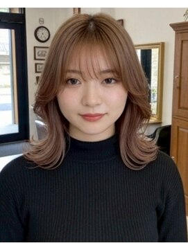 アズグロウヘアー(AS GROW HAIR) 透明感ミルクティーくびれロング