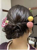 下目シニヨン【横浜/ヘアセット/着付け】
